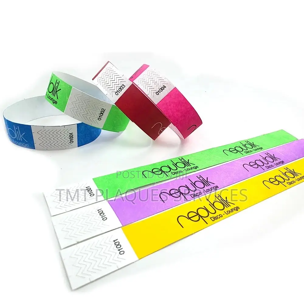 Special Tyvek Wristband Ticket for Your Events
