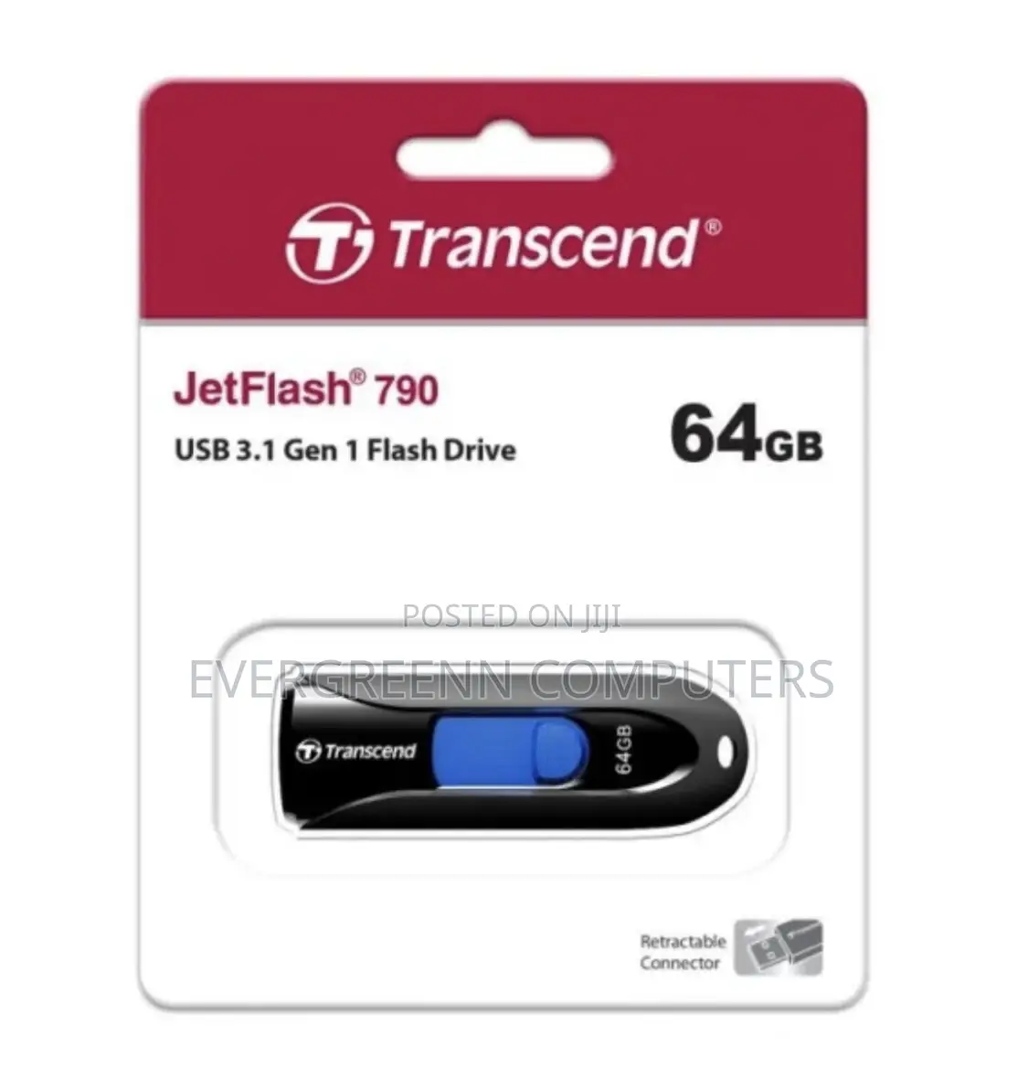 Original Transcend Flash Drive, 32gb