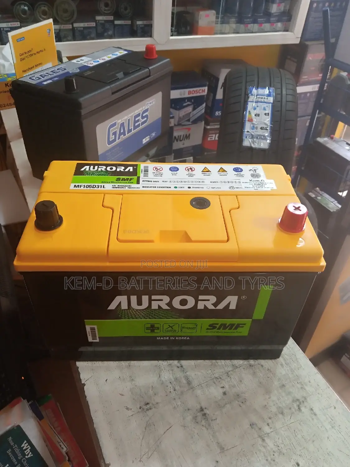 17 Plates Aurora Car Battery