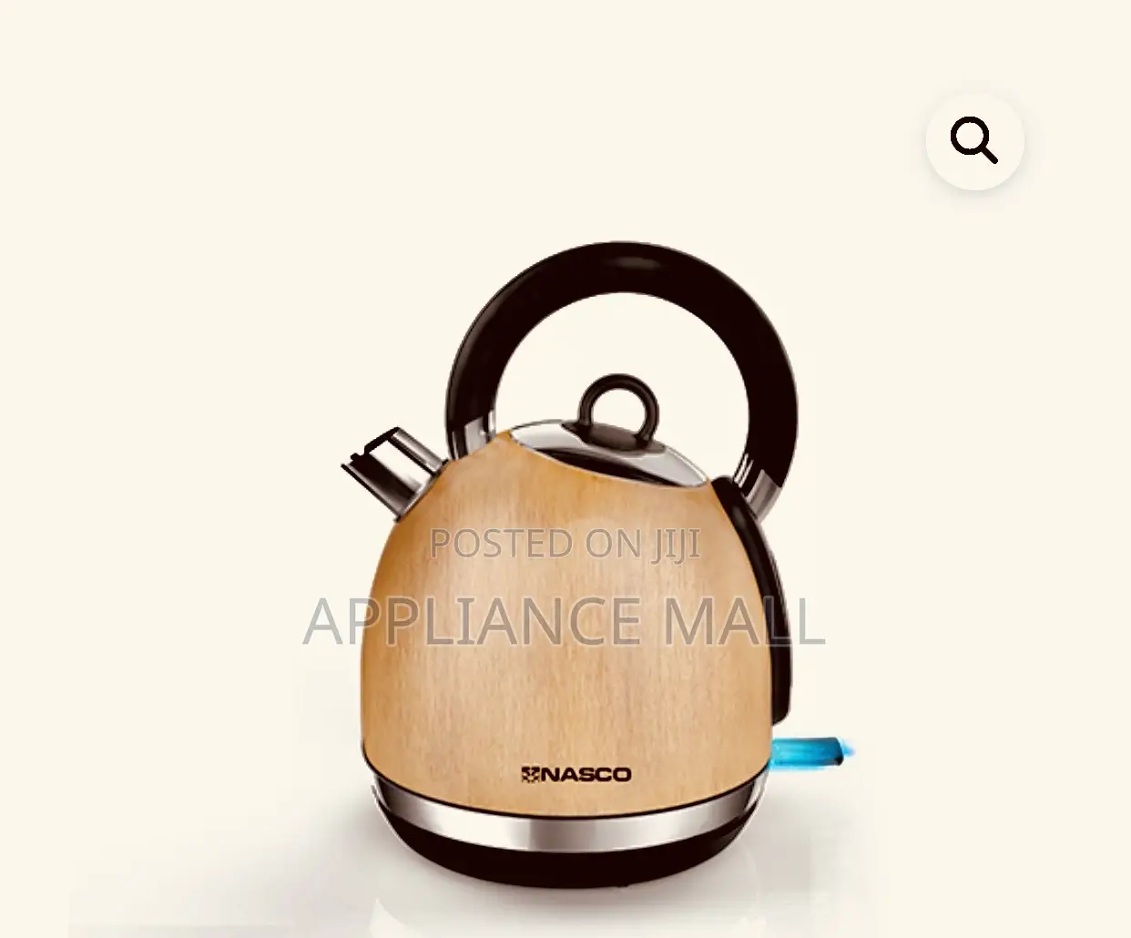 Nasco 1.7ltr Kettle With Wooden Coating