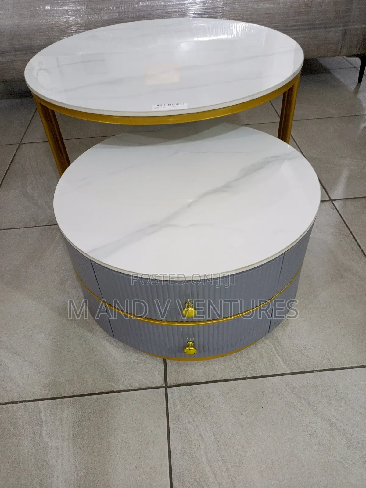 Center Table Vel Gray Set