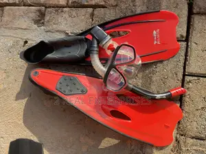 Swimming Fins Snorgel Goggles Set Size 37-38