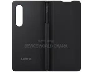 Samsung Z Fold 3 Leather Flip Case With S Pen