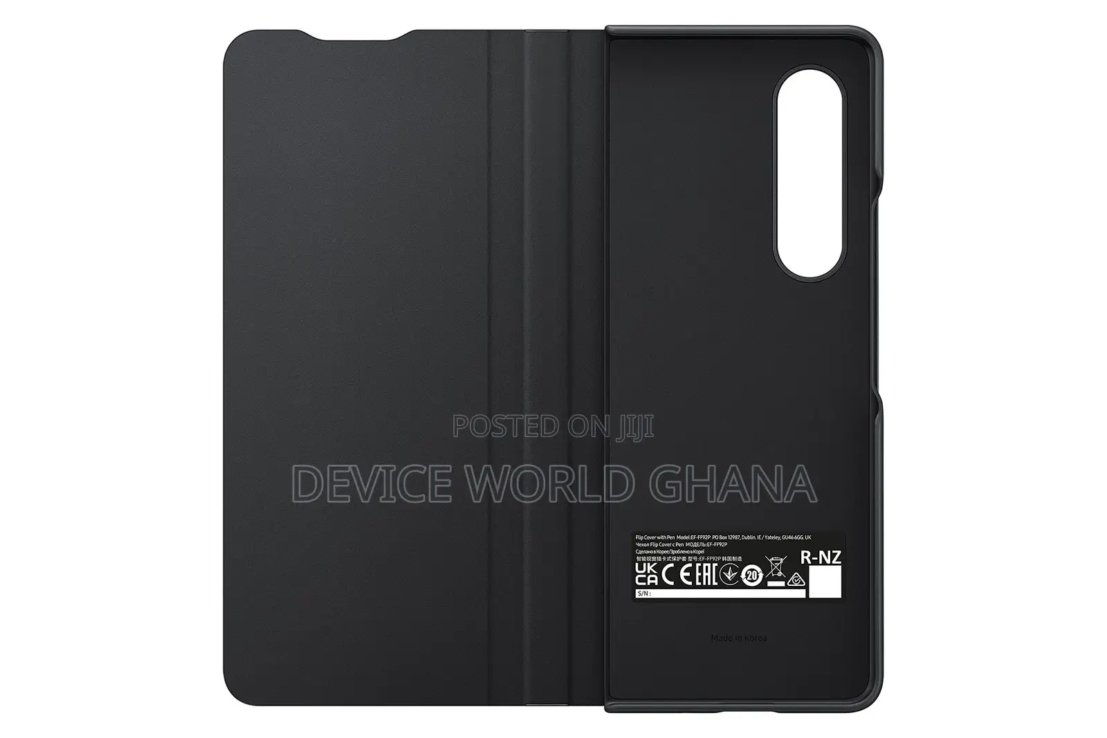 Samsung Z Fold 3 Leather Flip Case With S Pen