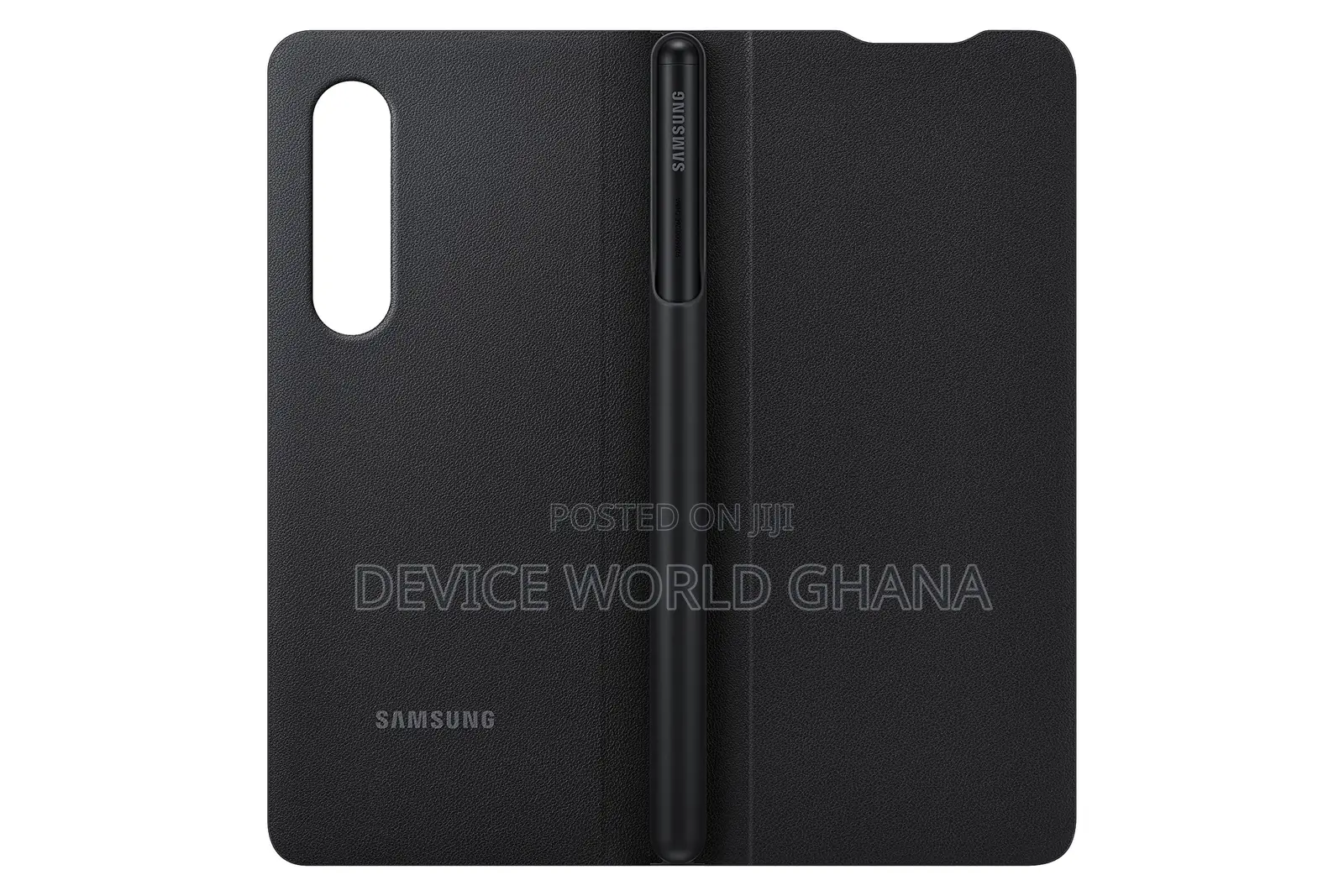 Samsung Z Fold 3 Leather Flip Case With S Pen