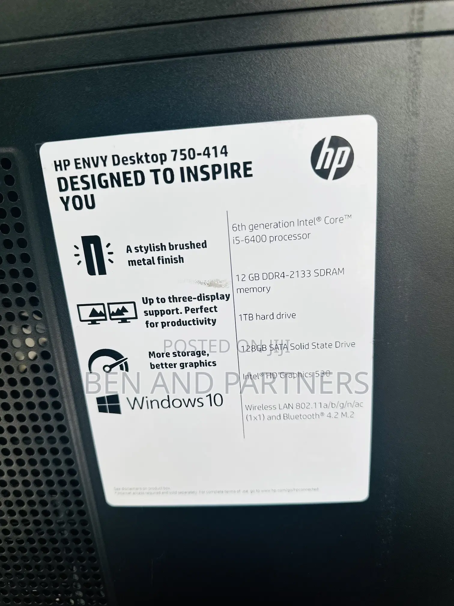 Desktop Computer HP Envy 12GB Intel Core i5 HDD+SSD 1T
