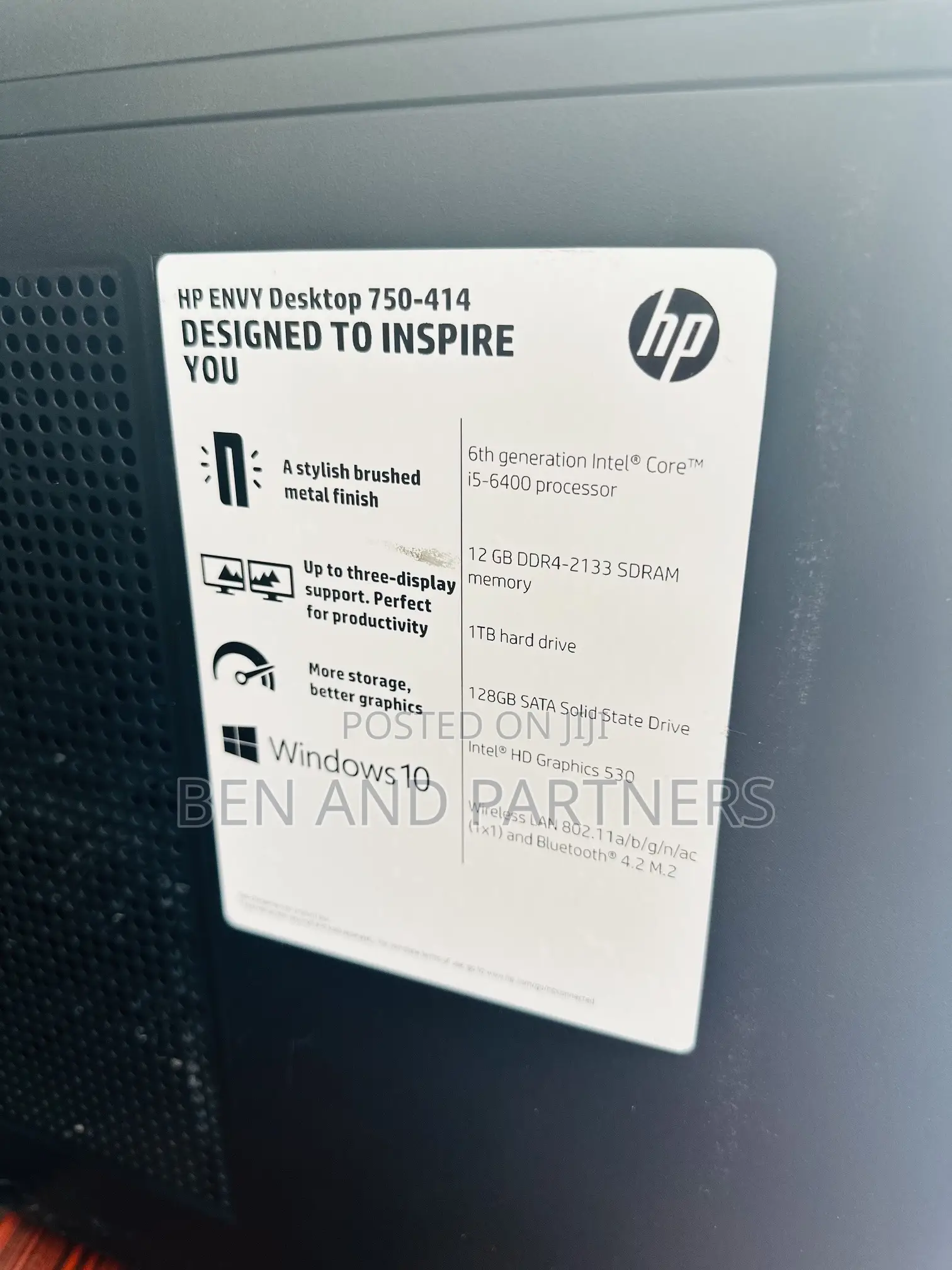 Desktop Computer HP Envy 12GB Intel Core i5 HDD+SSD 1T