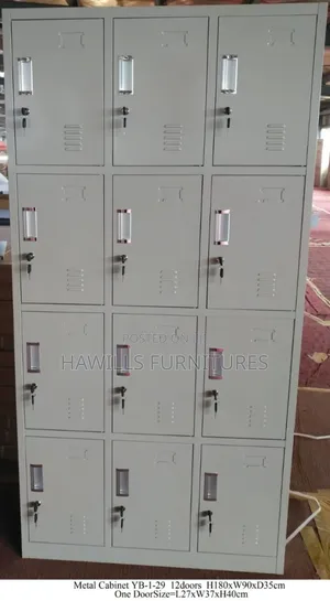 Metal File Cabinet With 12 Doors