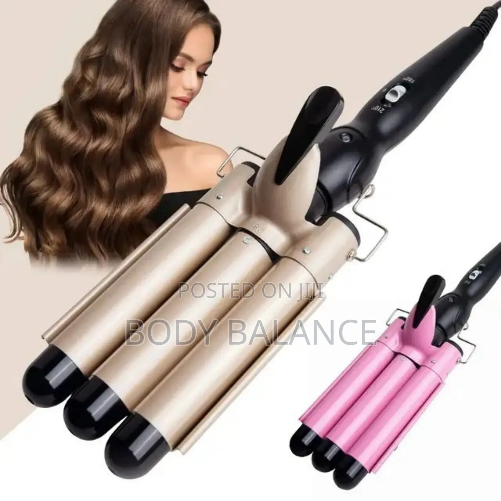 Hair Curler With 3 Barrels