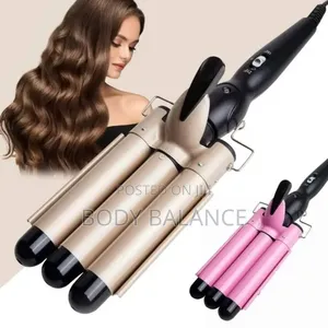 Hair Curler With 3 Barrels