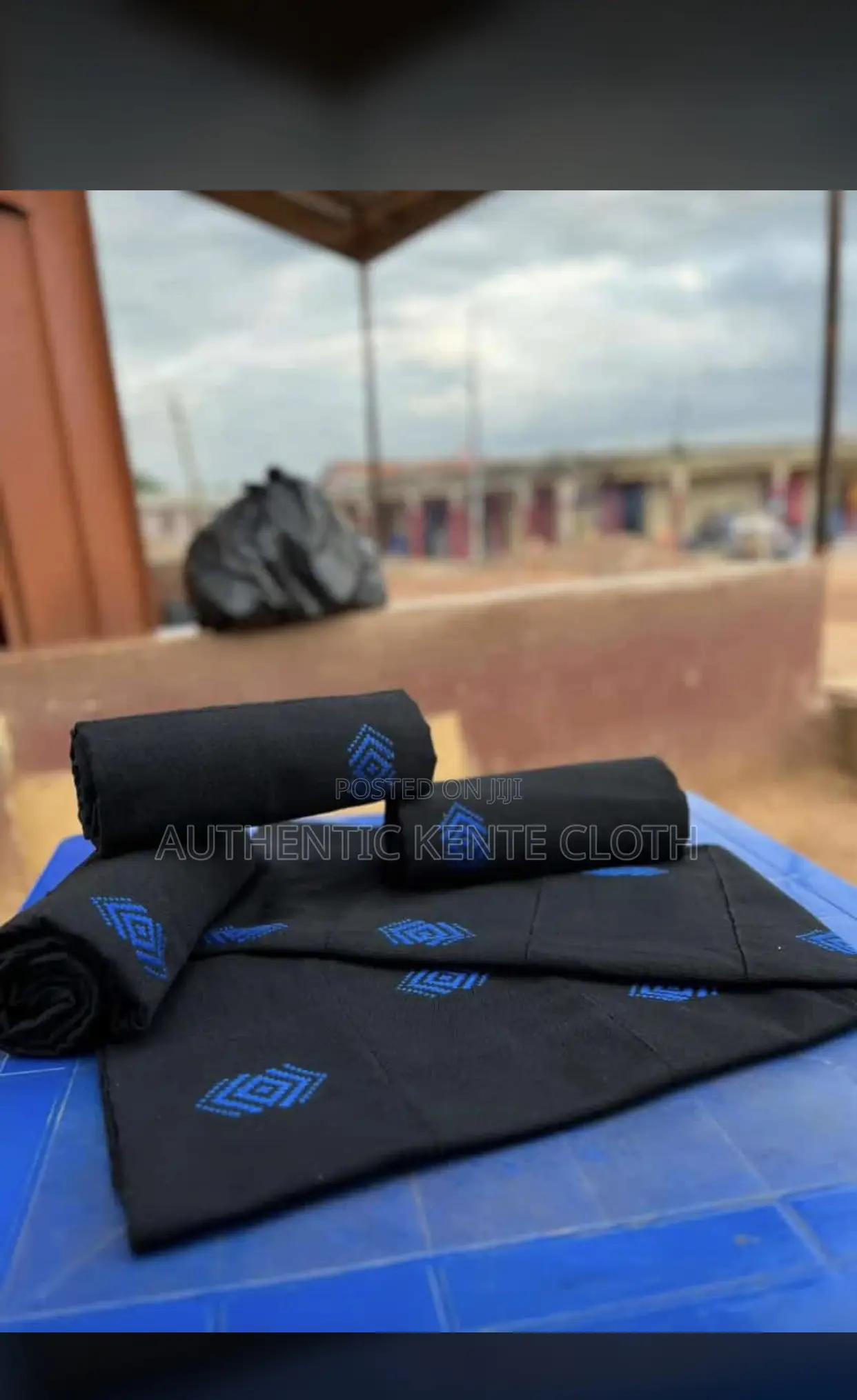 LATEX 2024 BLACK and Royal Blue Kente for All PROGRAMS
