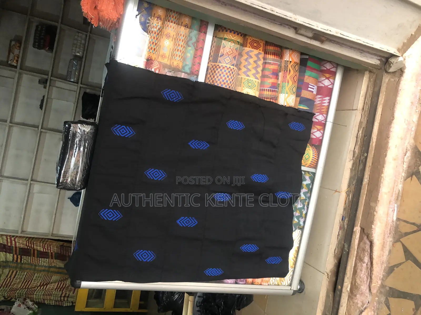 LATEX 2024 BLACK and Royal Blue Kente for All PROGRAMS