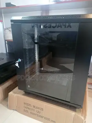 12u Rack Movable /Wall Mountable/Movable Cabinet Rack With 1 Fan