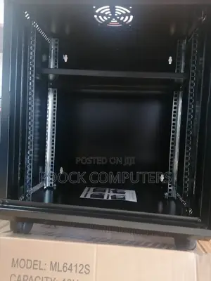 12u Rack Movable /Wall Mountable/Movable Cabinet Rack With 1 Fan