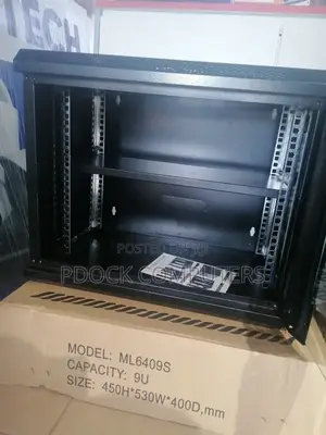 9u Rack Wall Mountable Cabinet With 1 Fan