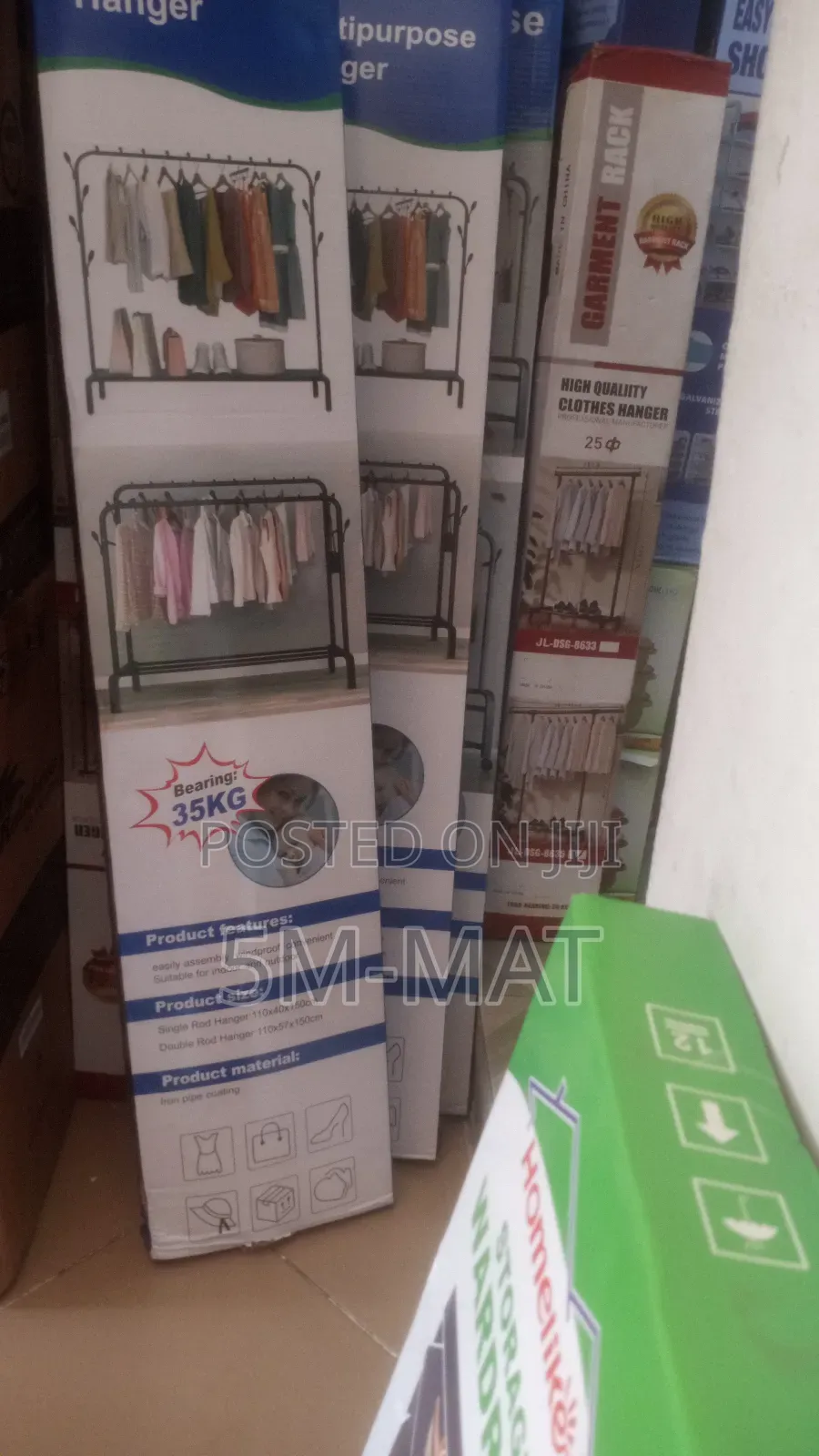 Multifunctional Metal Garment Rack With Shelf