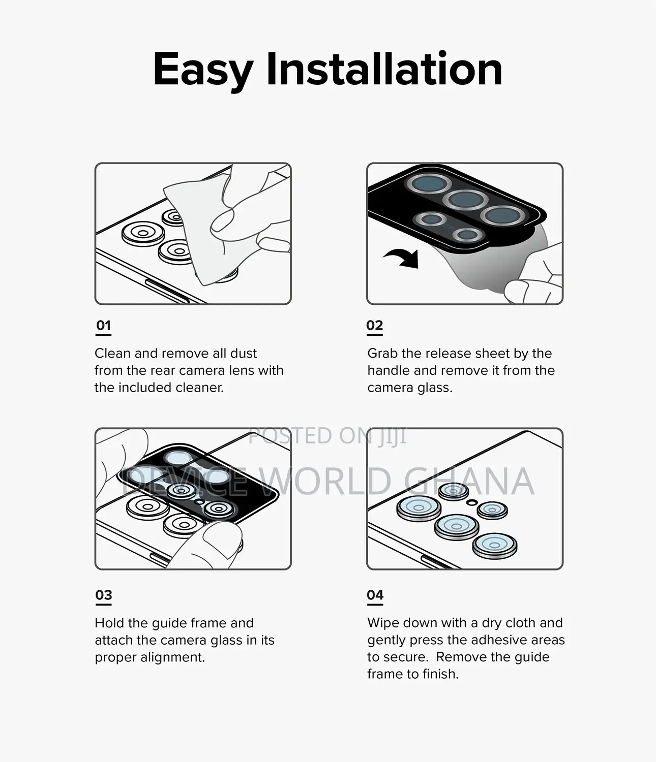 Camera Lens Protector (Rings) for Samsung Z Fold 6 5 4 3