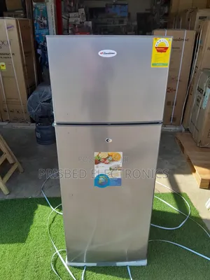 Binatone Durable Double Door Fridge With Handle 212 Litres