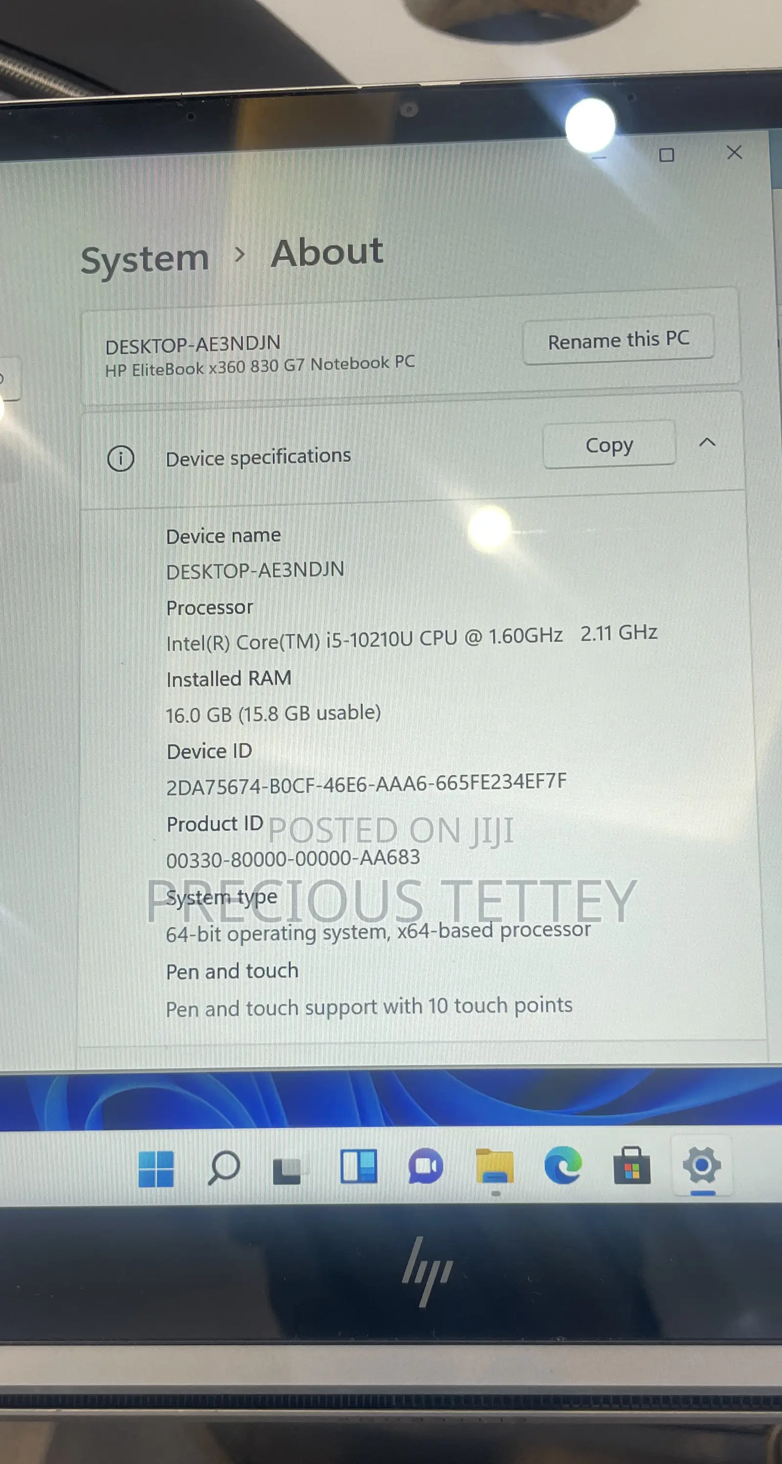 New Laptop HP EliteBook 830 G7 16GB Intel Core I5 SSD 512GB