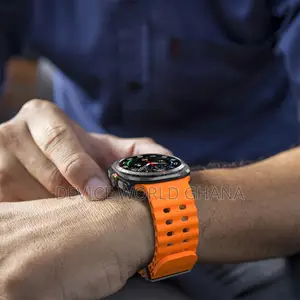Marine Silicone Strap Available For Samsung Watch 7 Ultra