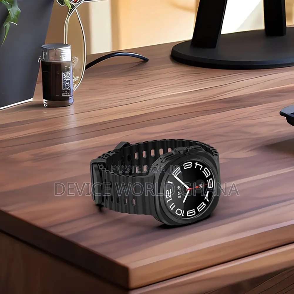 Marine Silicone Strap Available For Samsung Watch 7 Ultra
