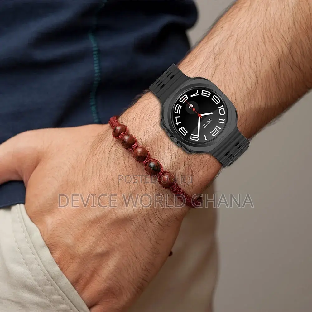 Marine Silicone Strap Available For Samsung Watch 7 Ultra