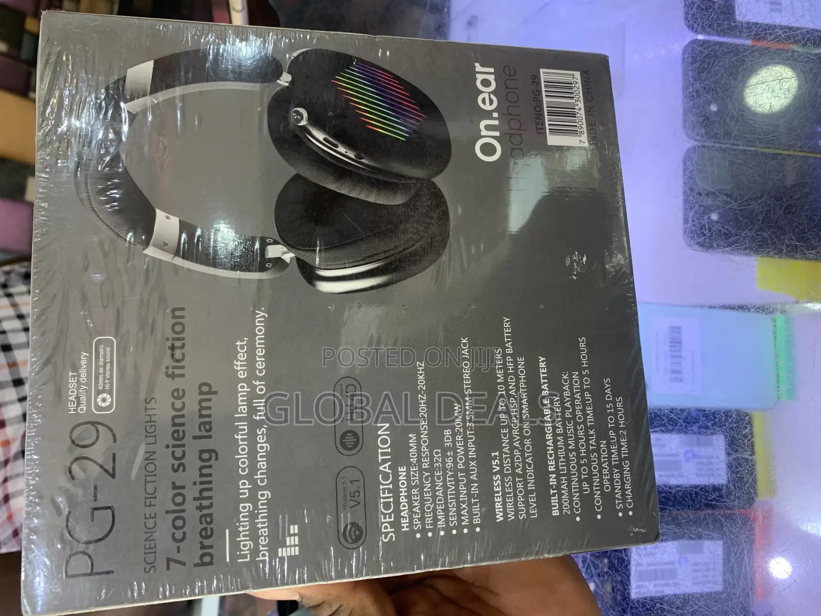 Original Bluetooth Headset With LED