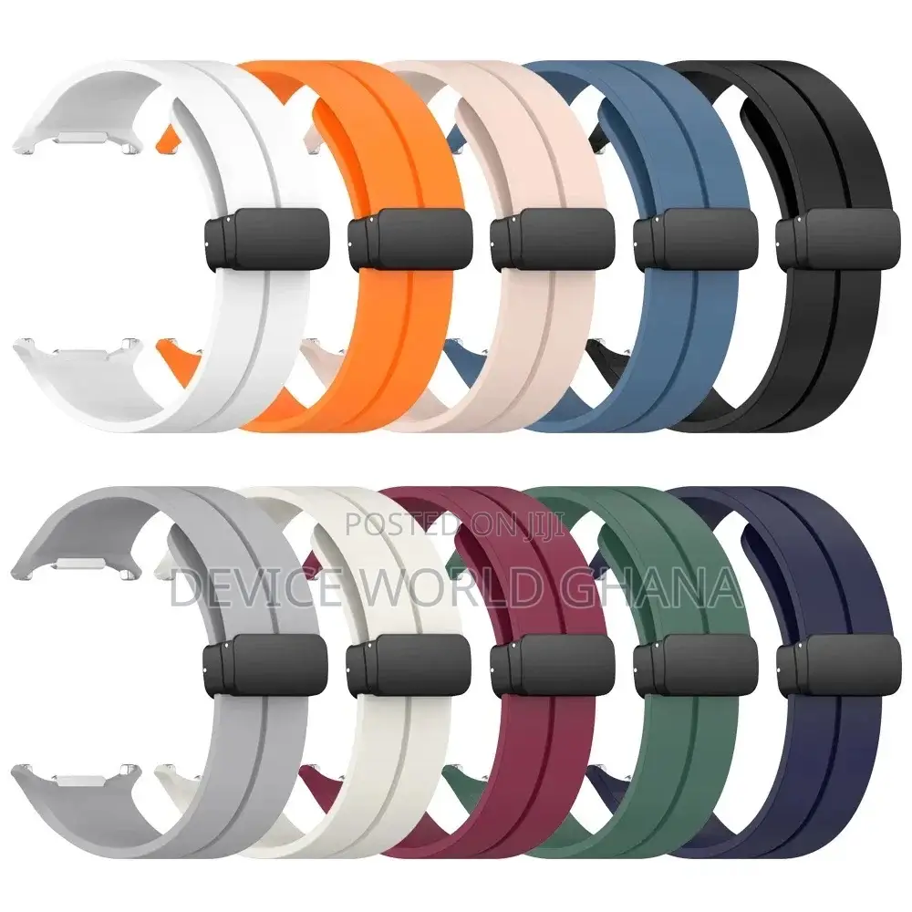 Pz Silicone Magnetic Buckle Strap for Samsung Watch 7 Ultra