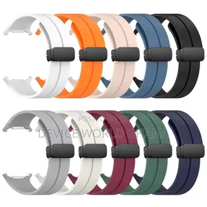 Pz Silicone Magnetic Buckle Strap for Samsung Watch 7 Ultra