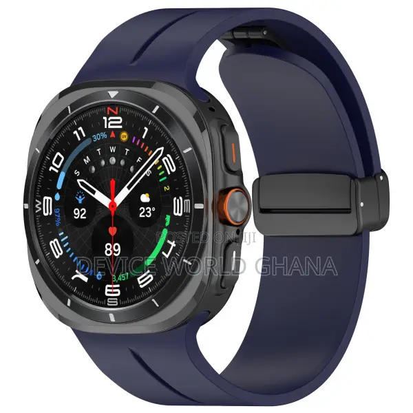 Pz Silicone Magnetic Buckle Strap for Samsung Watch 7 Ultra