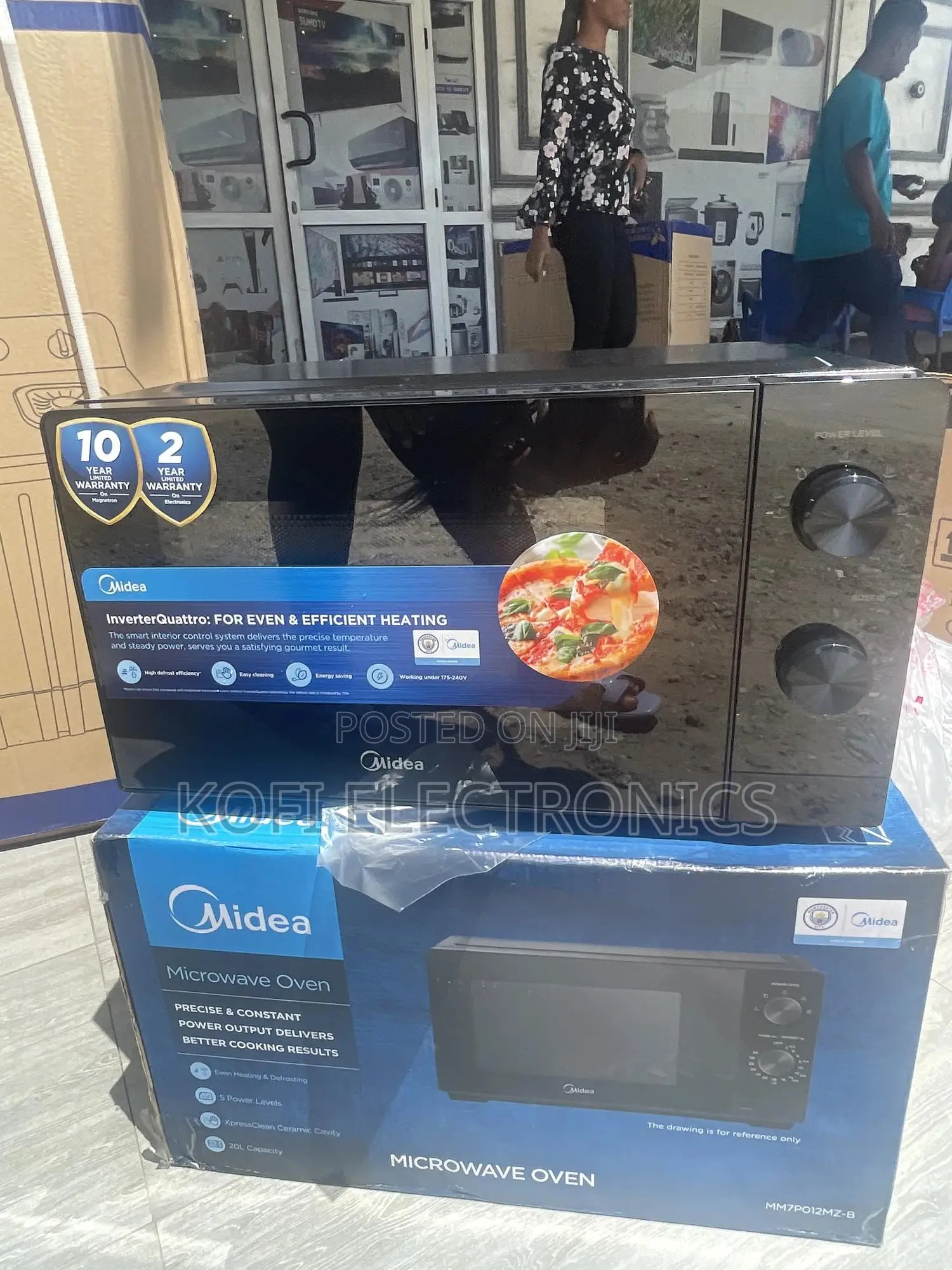 New Mechanical Control Midea 20L Solo Microwave Oven| Black
