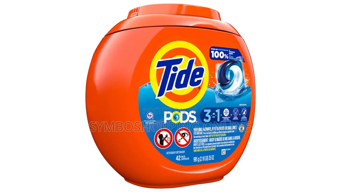 Tide Pods 3 in 1 Original Laundry Detergent Pacs (42 Ct)