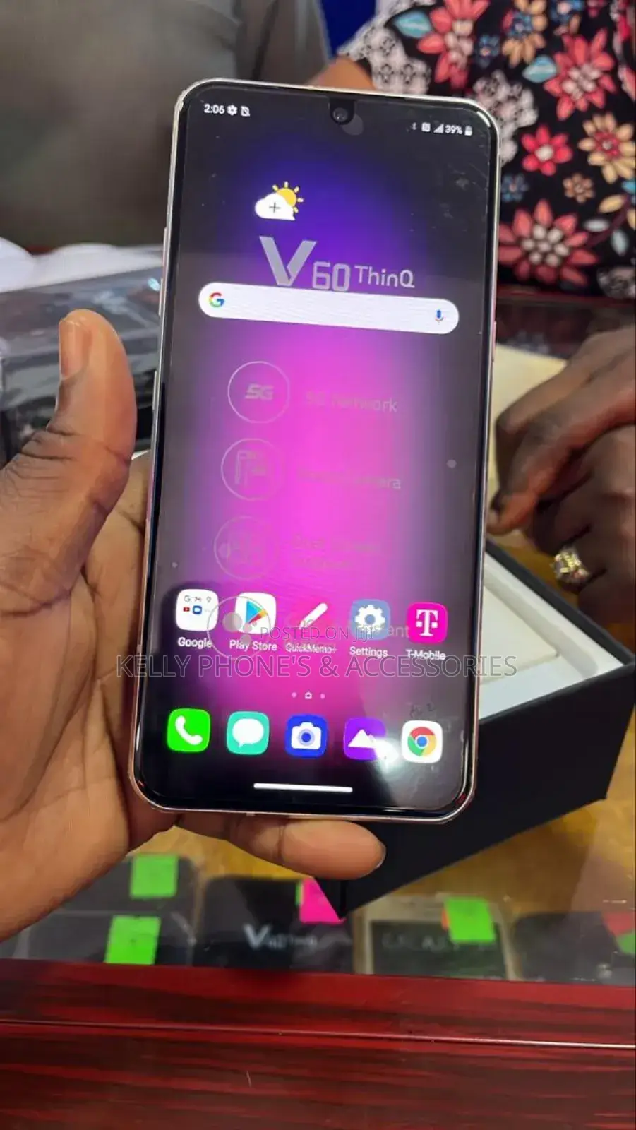 New LG V60 ThinQ 5G 128 GB Black