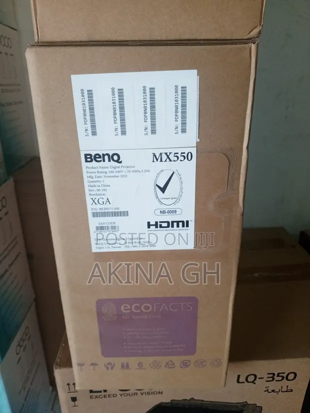 Benq Digital XGA DLP Projector MX550 2