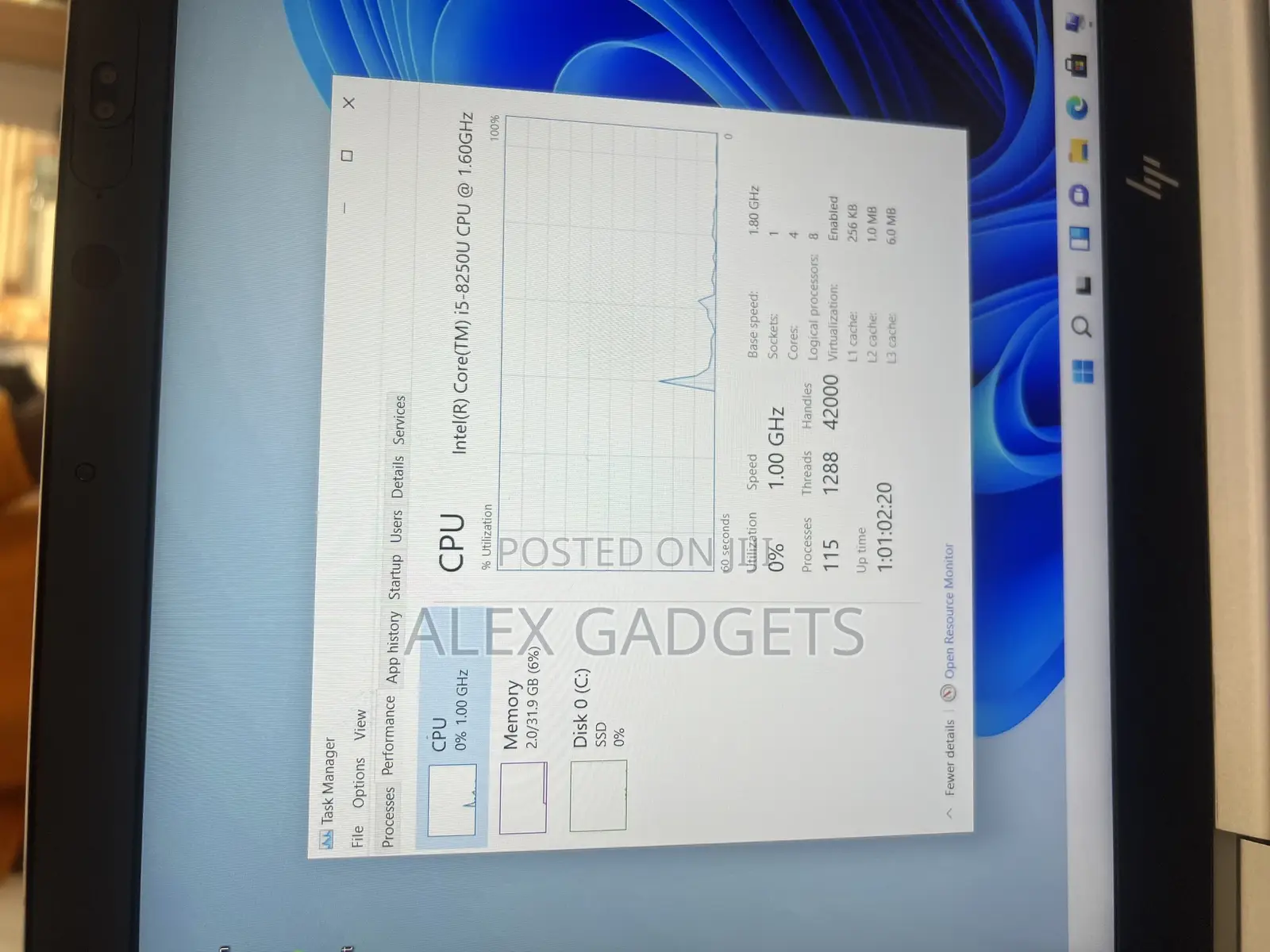 Laptop HP EliteBook 850 G5 32GB Intel Core I5 SSD 256GB