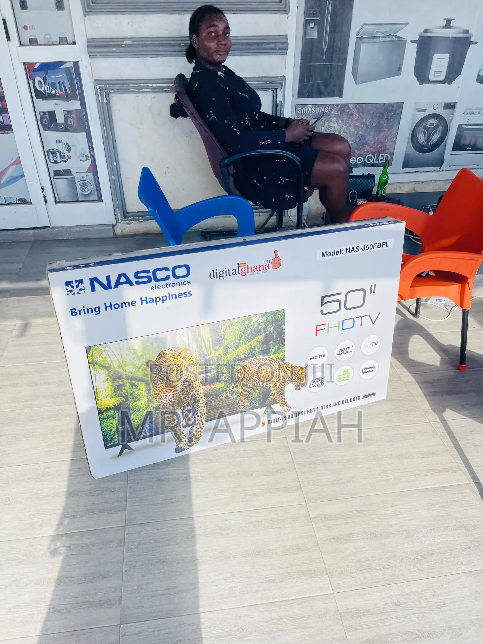 Durable and Quality Nasco 50” FHD Satellite Electric Tv.