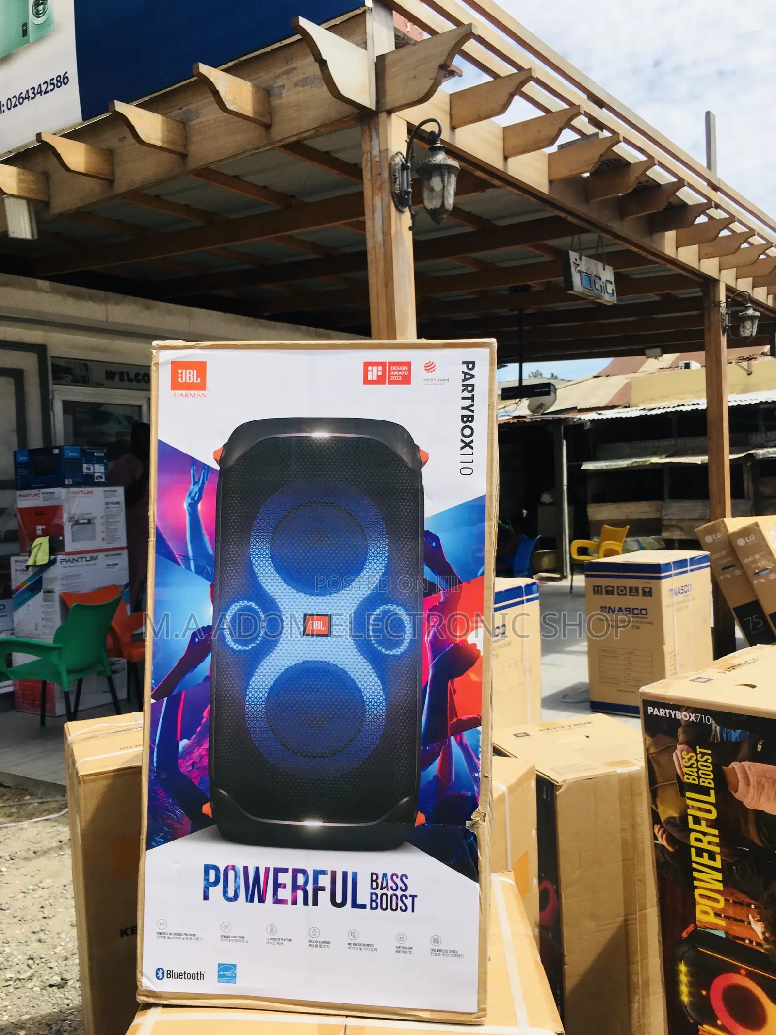JBL Partybox 110 Portable Bluetooth Speaker