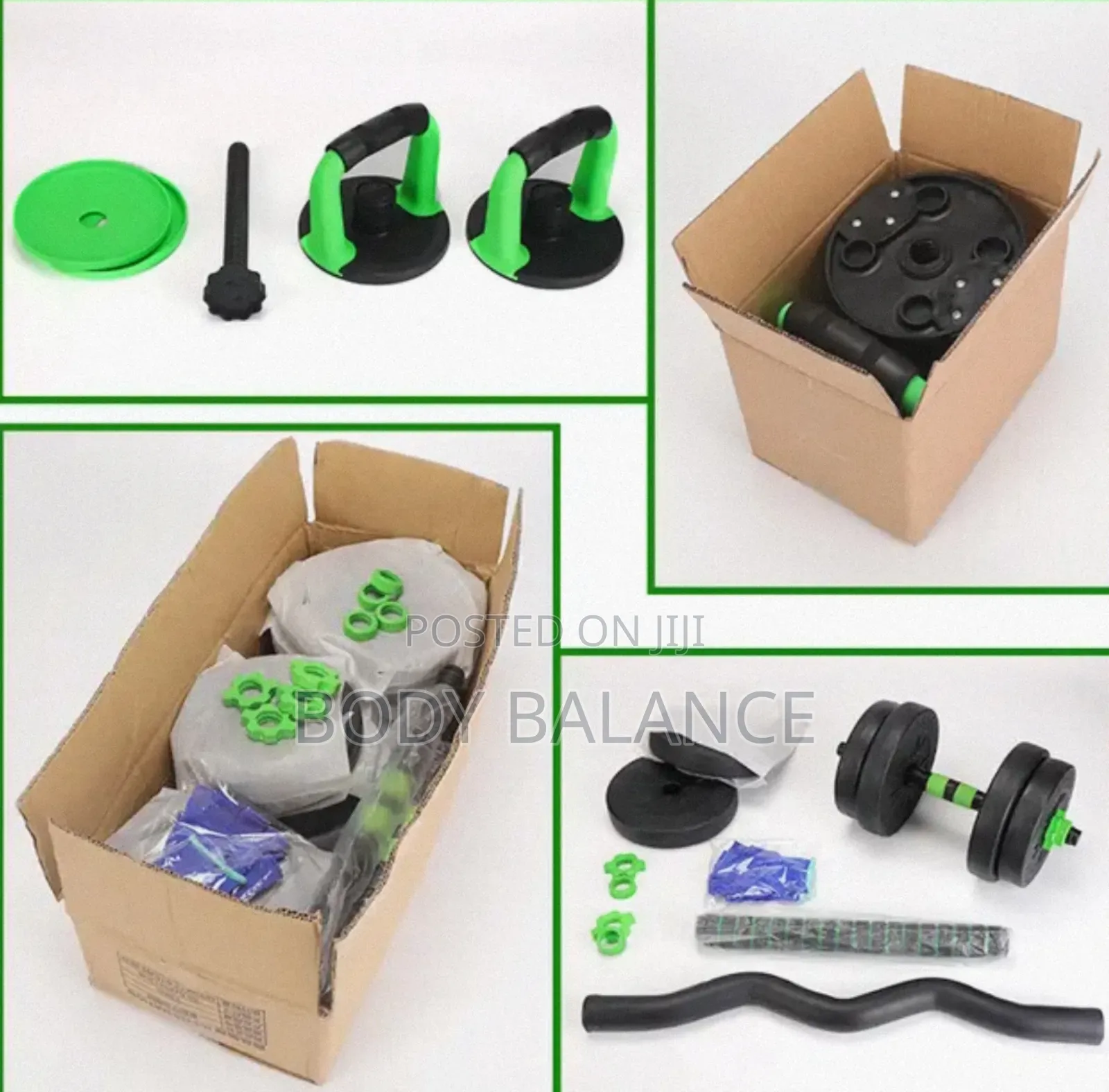 30kg (4 in 1) Dumbells/Barbells