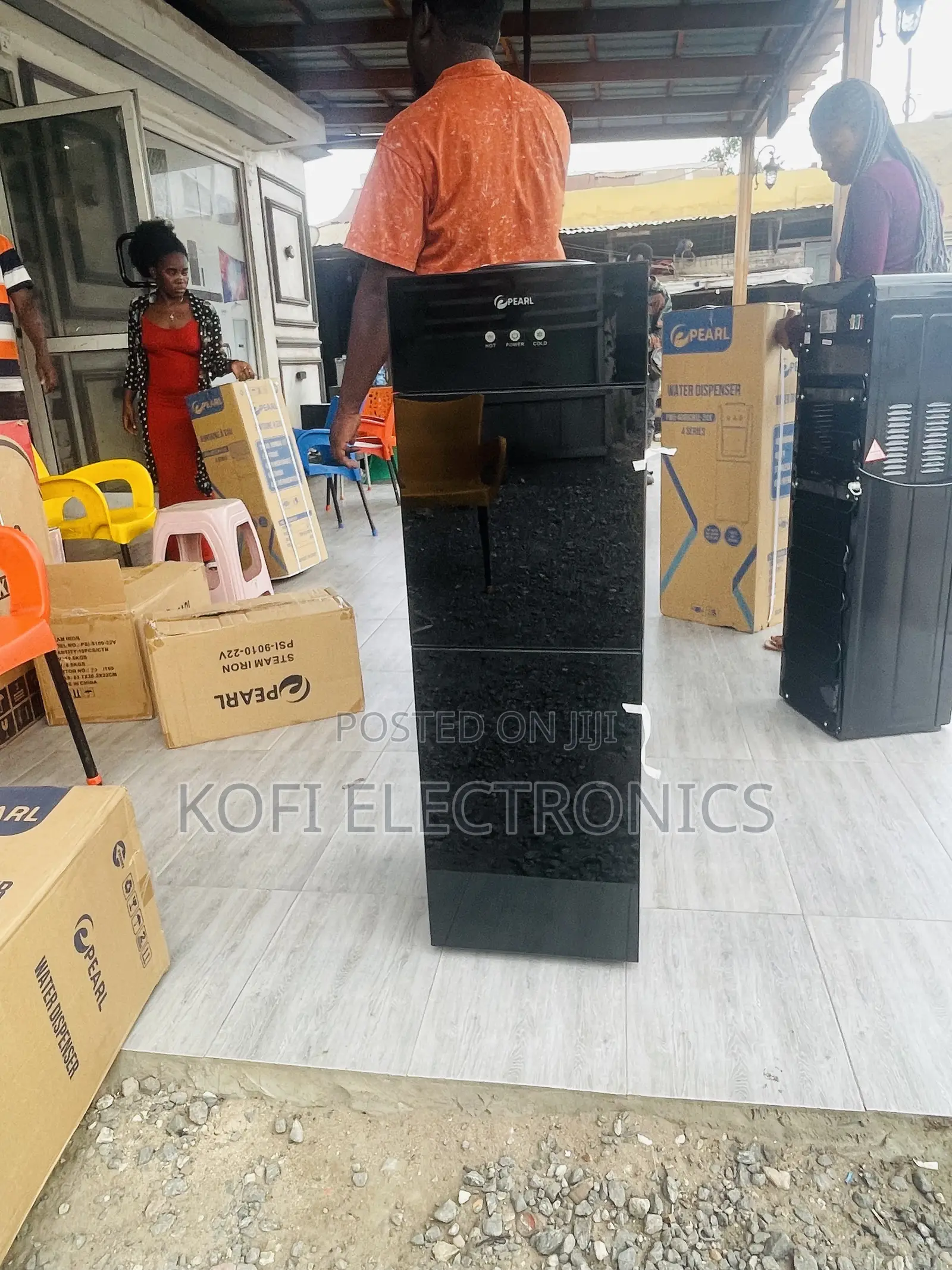 Two Door -PEARL WATER DISPENSER HOT COLD With Fridge