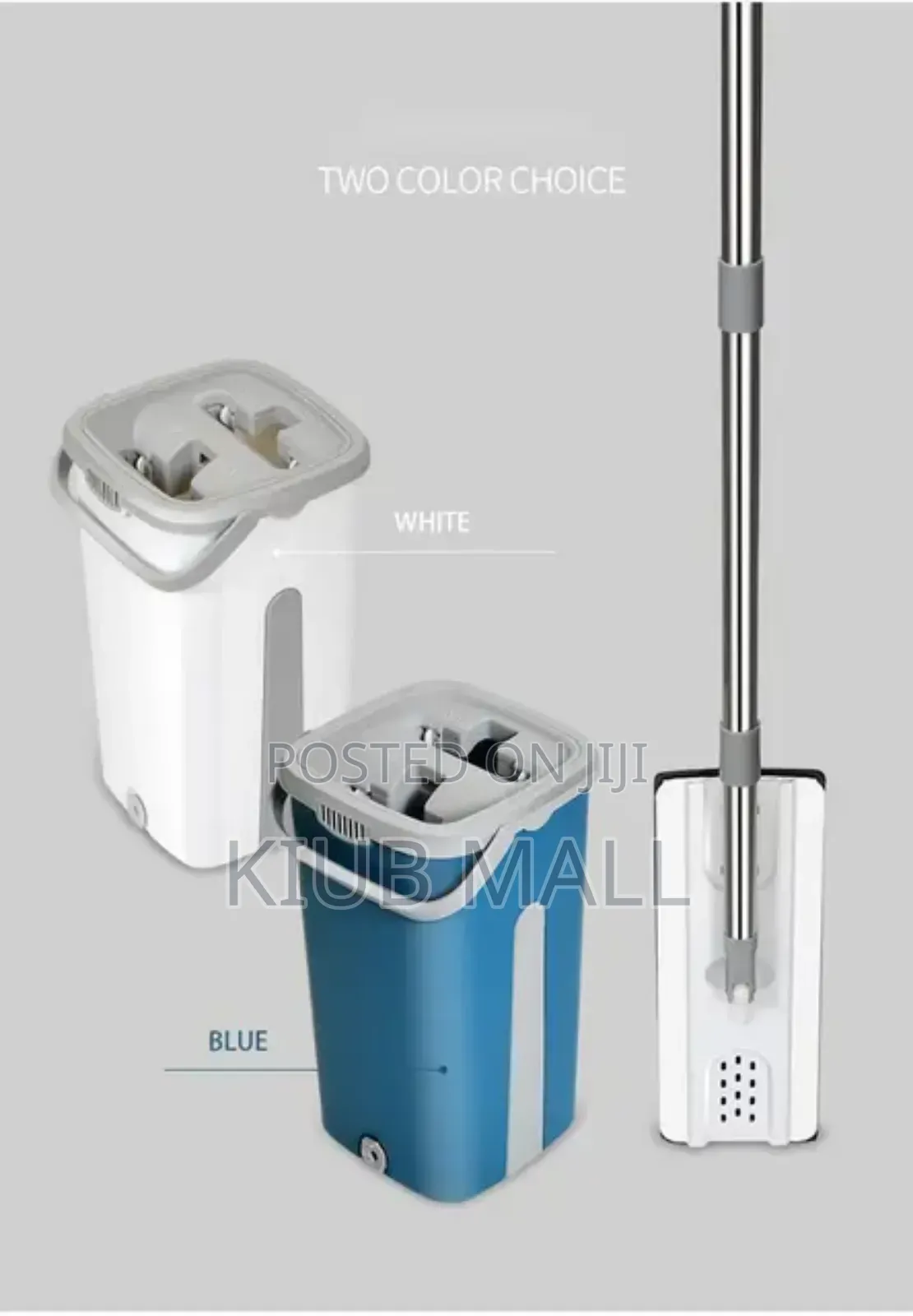 Flat Squeeze Mop and Bucket ( 6 Microfiber Pad)