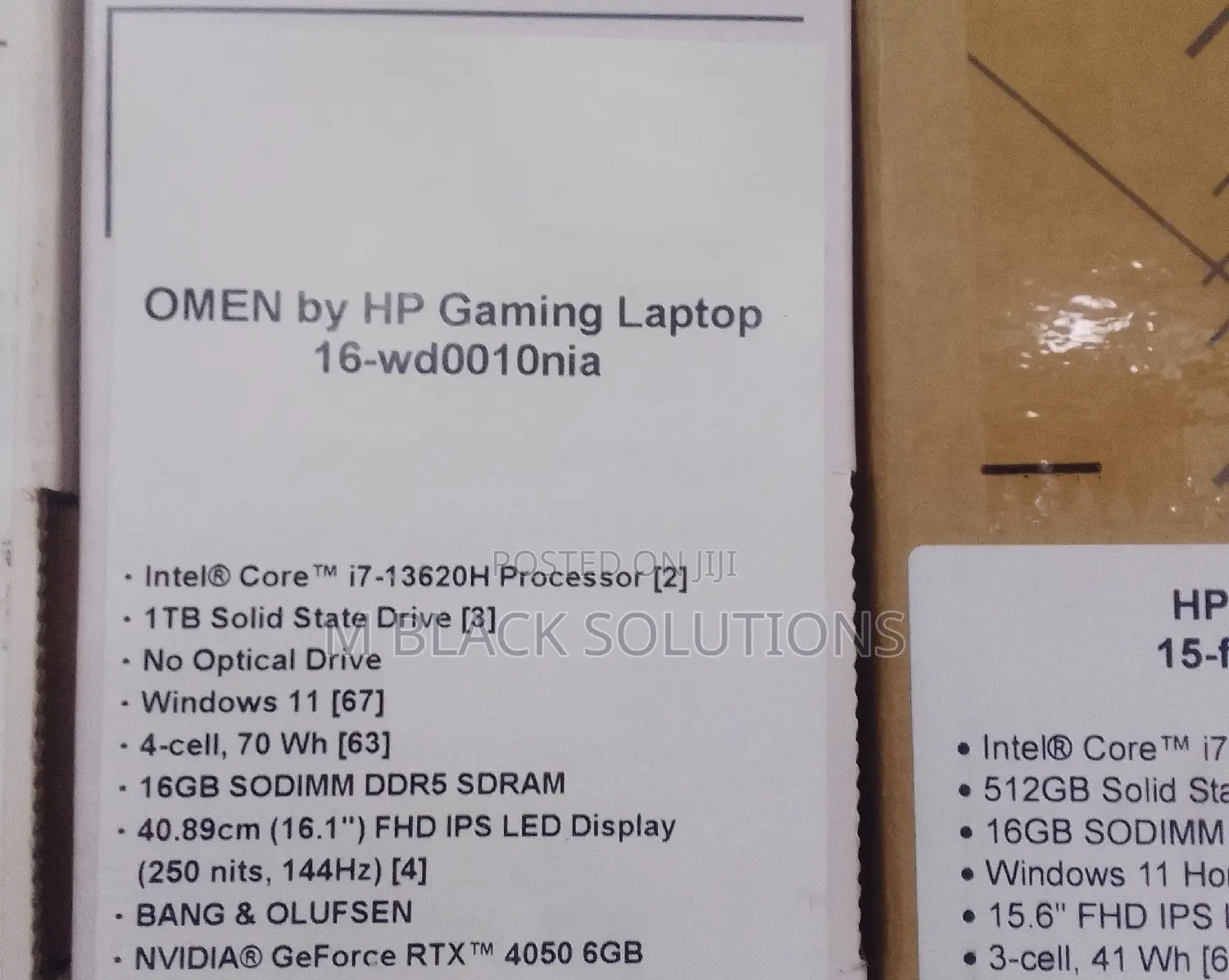 New Laptop HP Omen 16 16GB Intel Core I7 SSD 1T