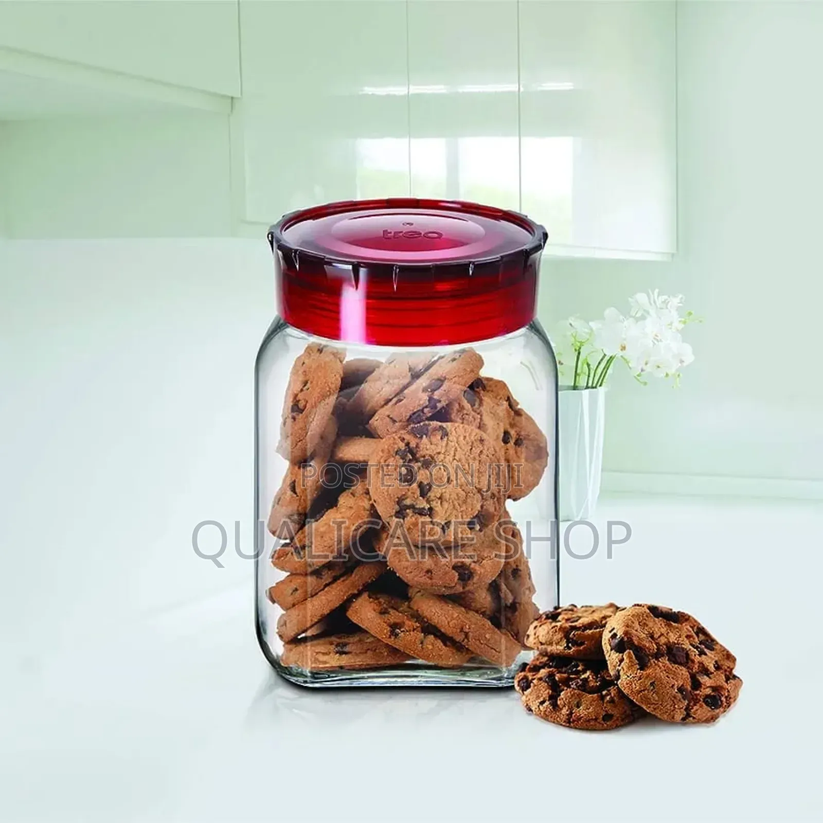 3pcs Royalford Airproof Glass Jars 2500ml X 2 1800ml
