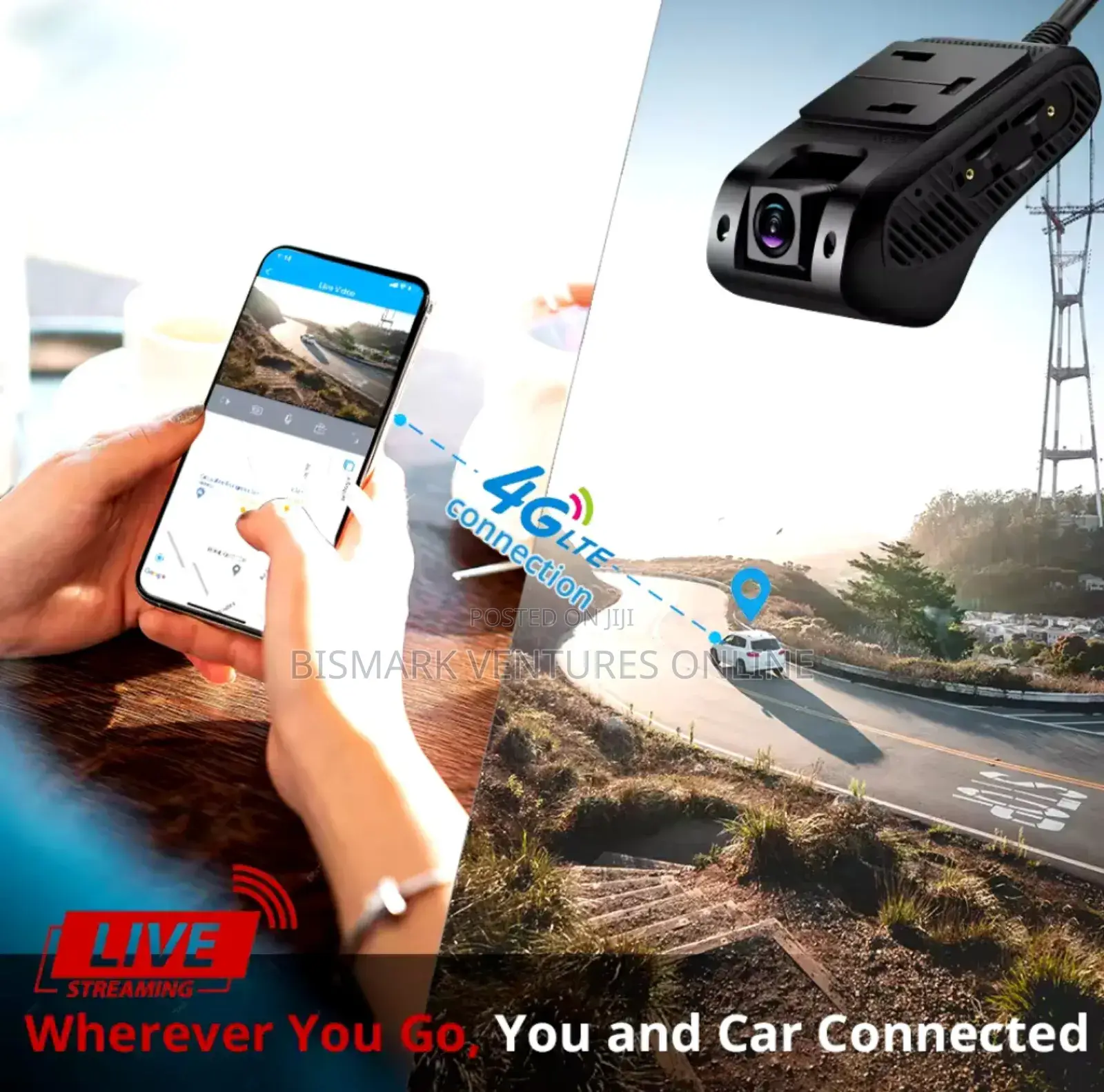 JIMI JC400P 4G Vehicle Camera Live Stream Video Tracking Cam
