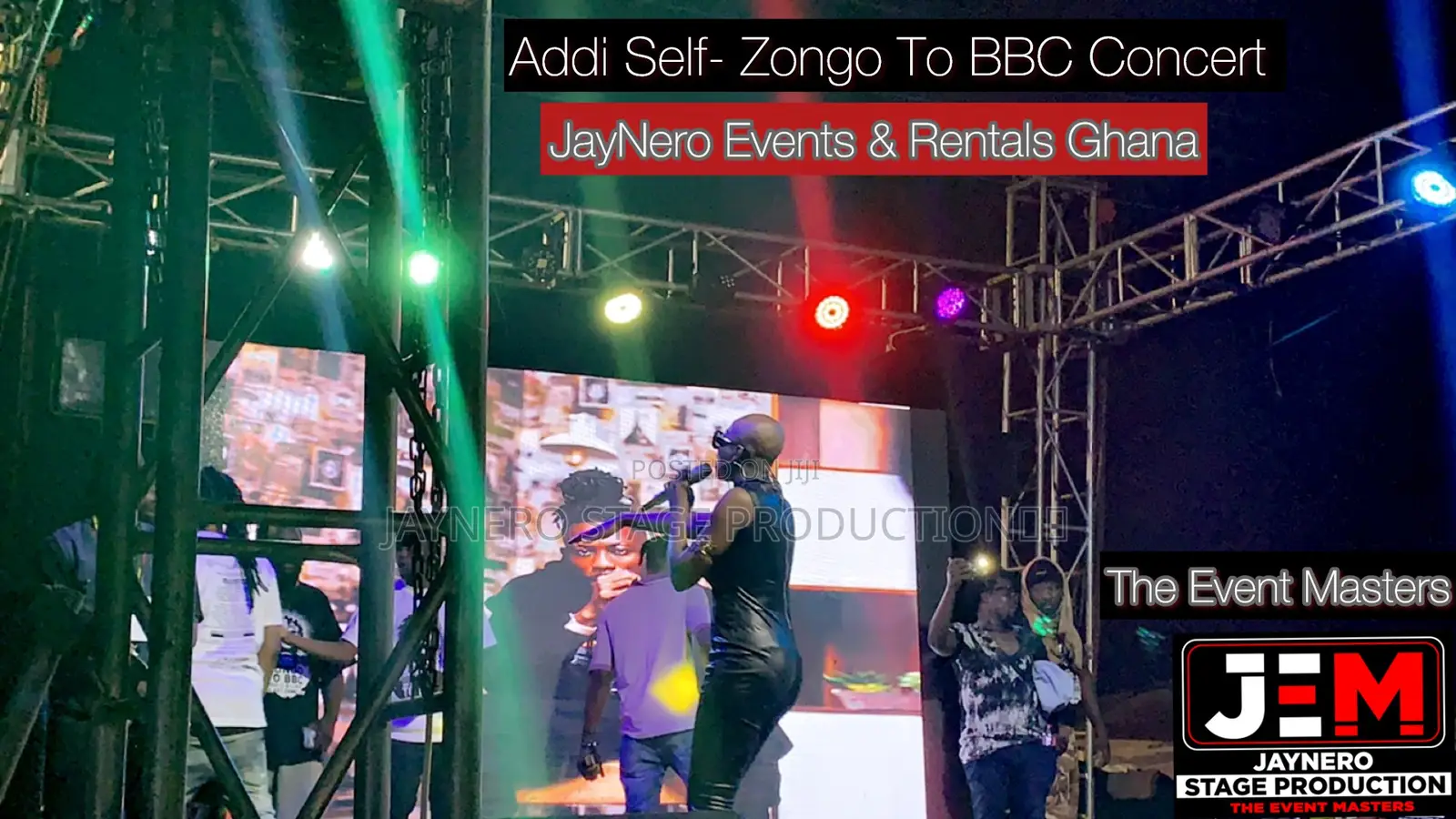 Jaynero Stage Prod_ Best Light |Stage|Truss Rentals in Ghana