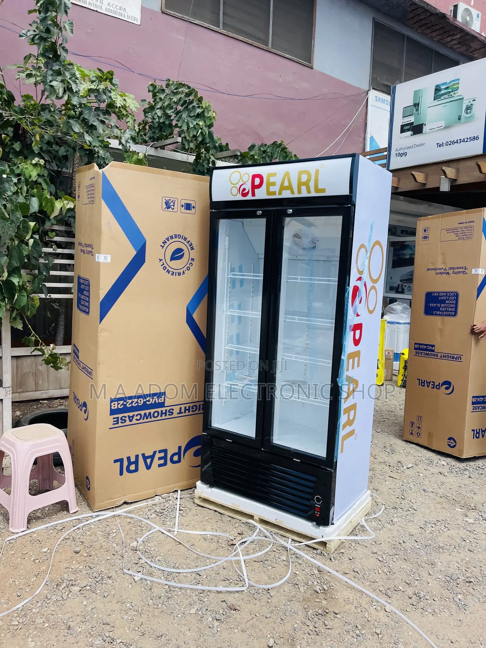 Pearl 500 Litres Display Double Fridge