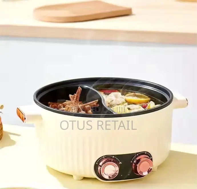 Nonstick 2 in 1 Big Electric Pot, Free Delivery