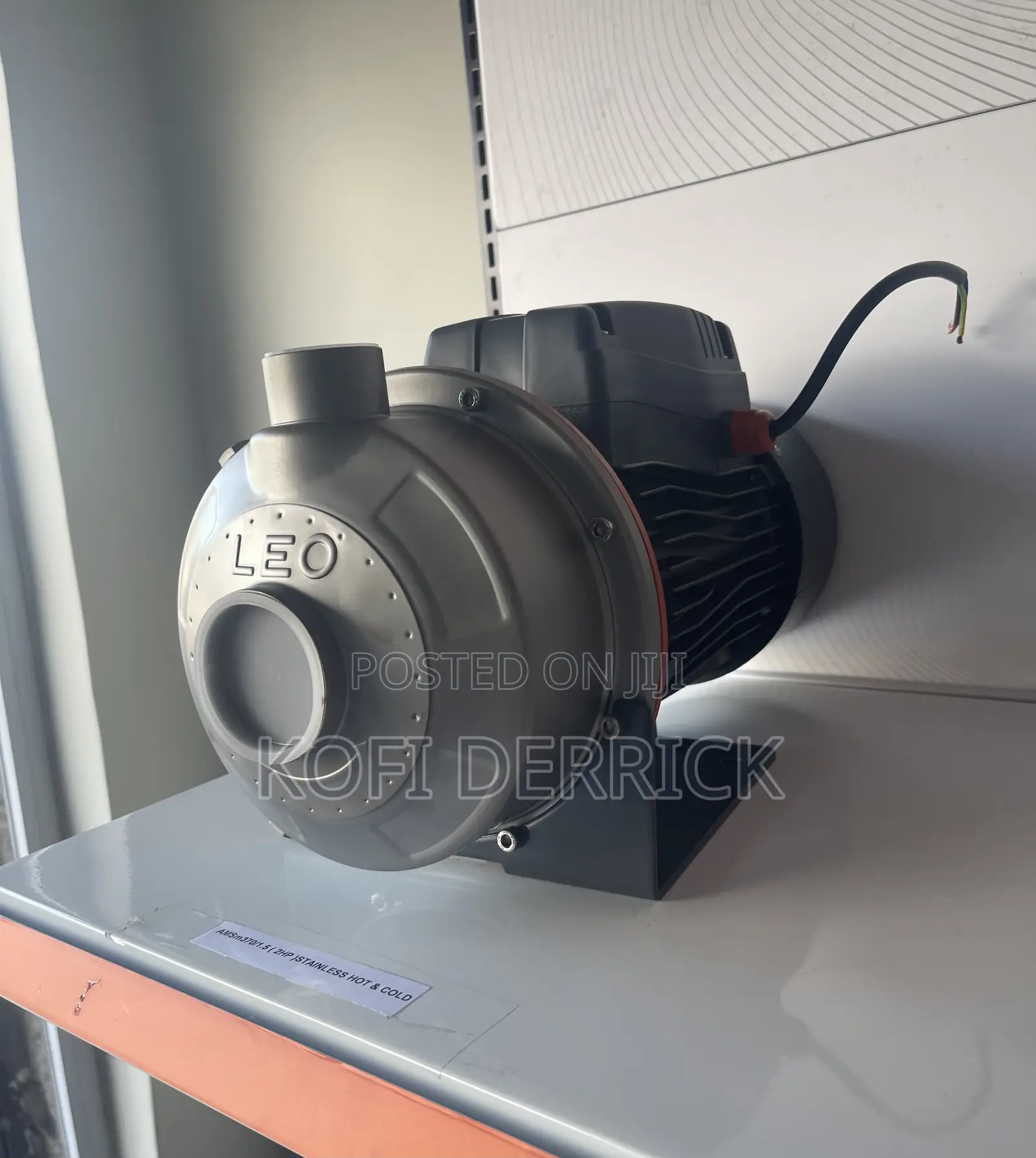 2hp Water Pump - Stainless -2hp Leo Water Pumping Machine