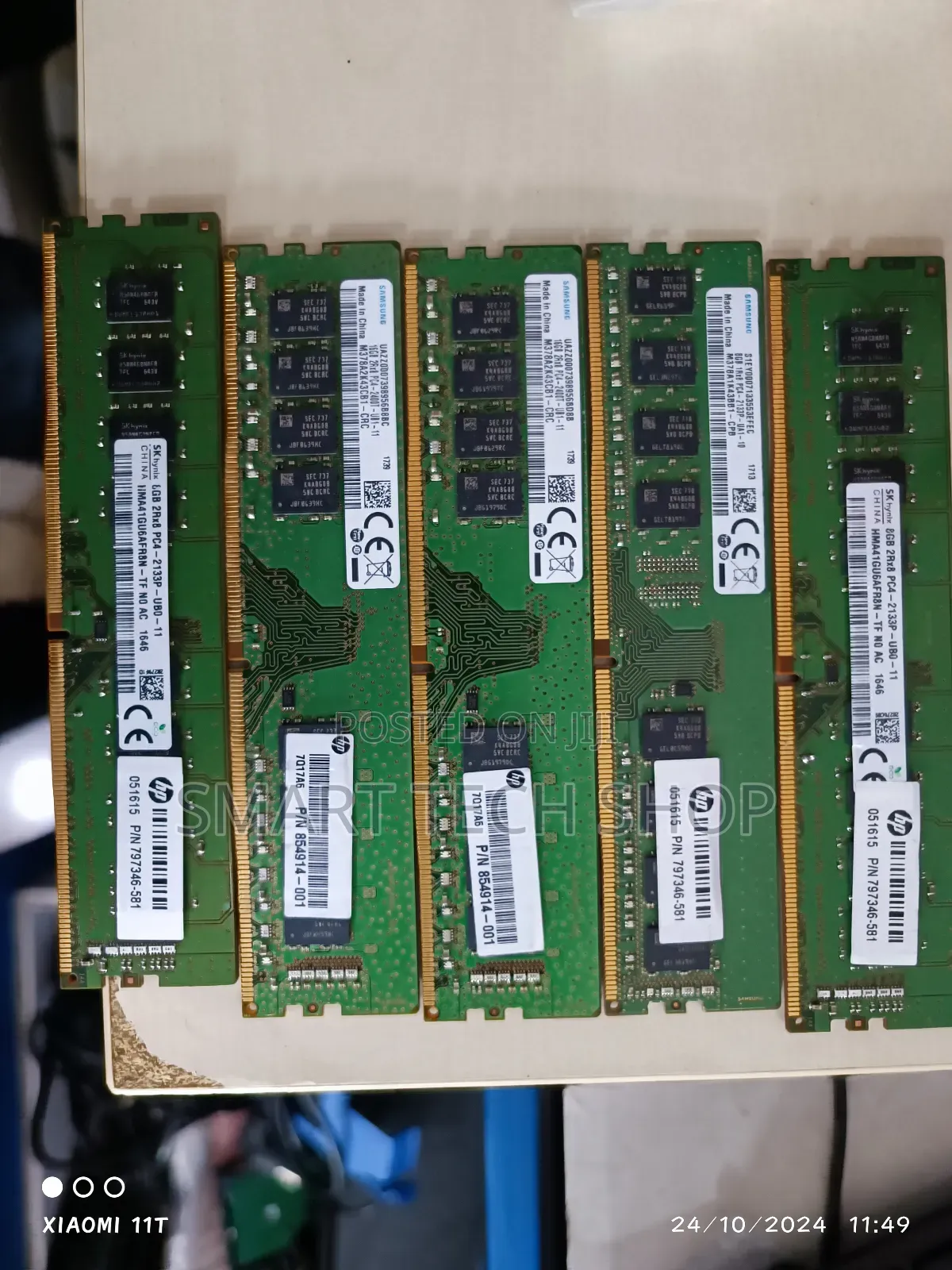 8gb PC4 2133P Samsung Memory for Servers and Work Stations