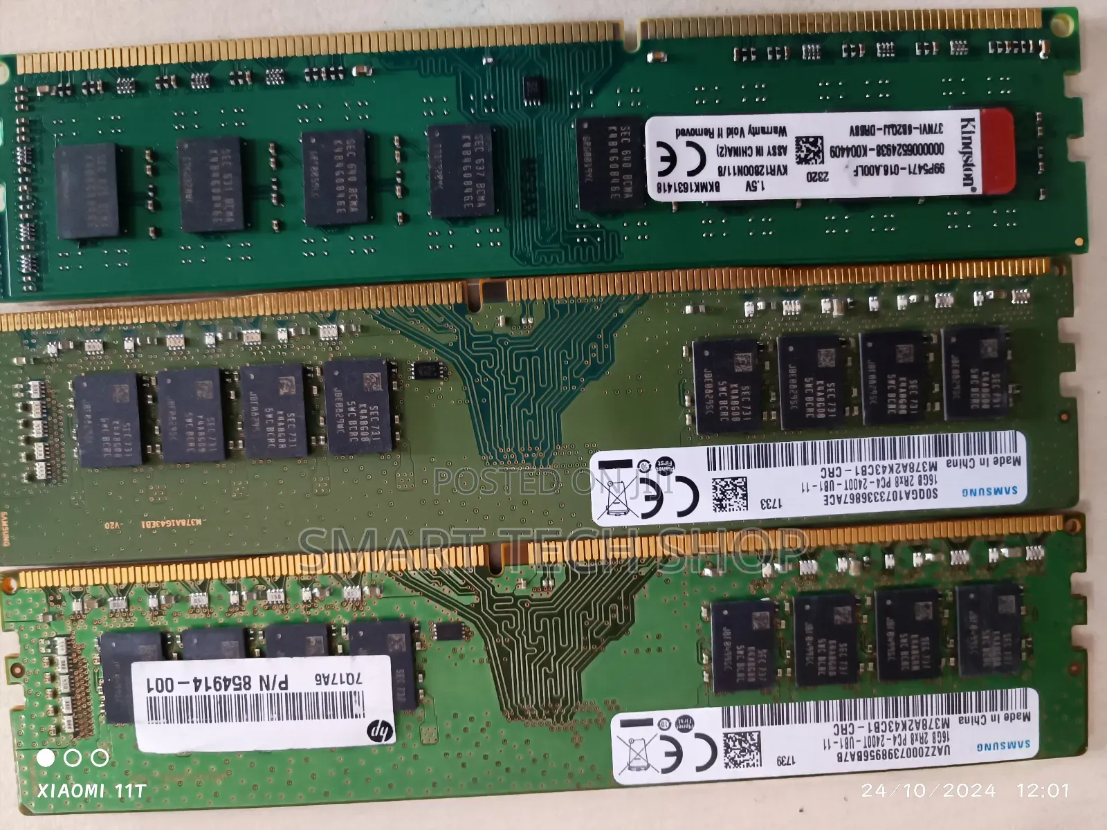 16gb PC4 2400T Desktop Memory Ram