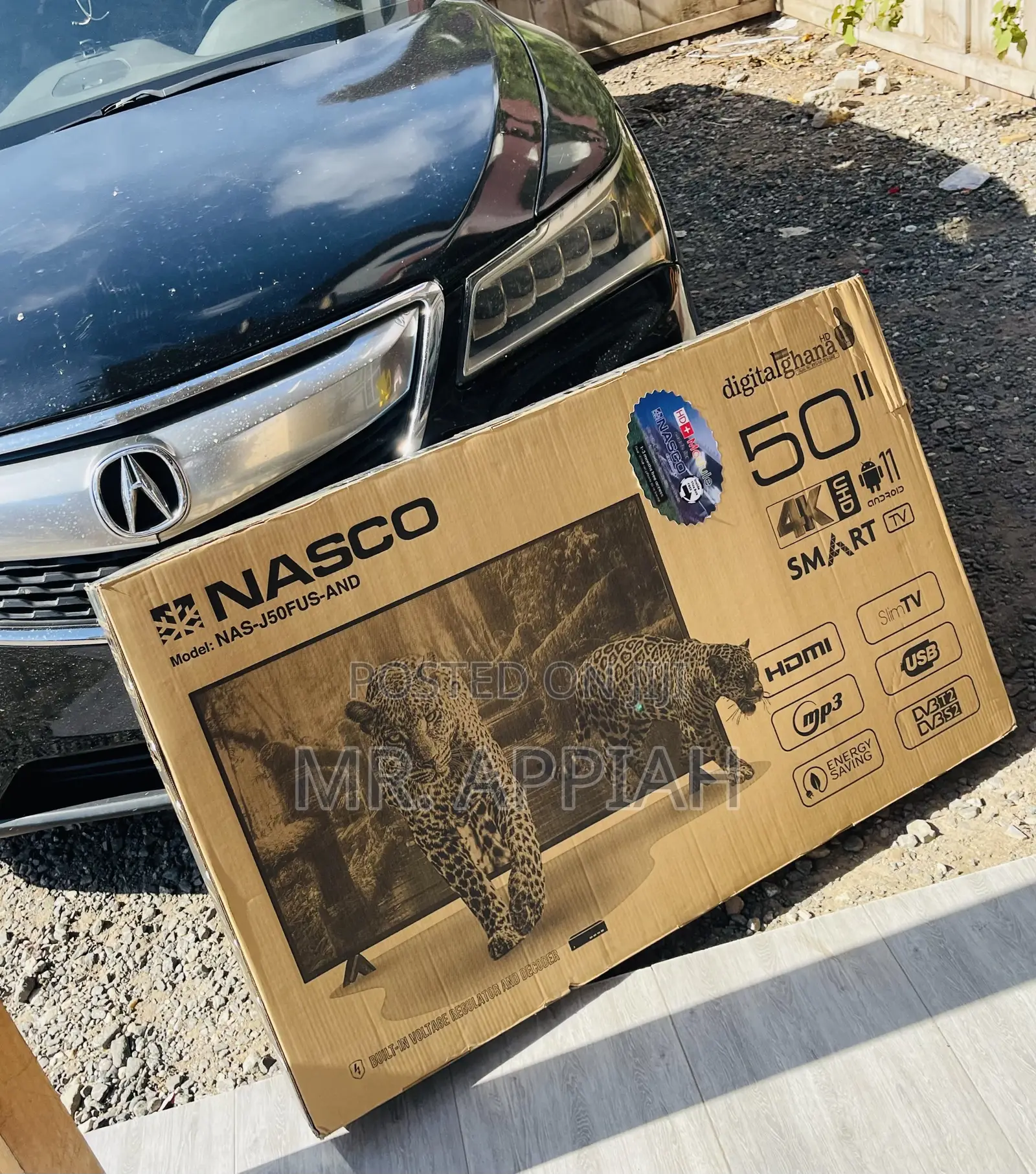 New Advance Nasco 50 Inch Uhd Smart Electric Television 